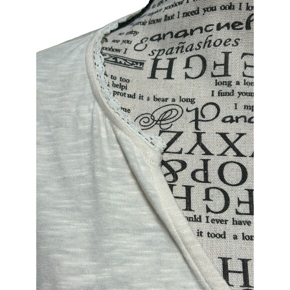 Canyon Retreat Long Sleeve Ivory Embroidered Womens Lg Cottagecore Whimsical - Picture 3 of 10